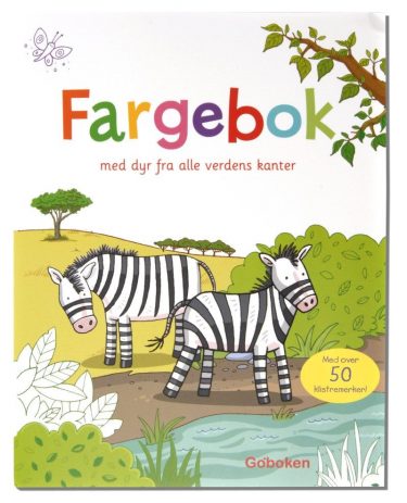 Fargebok med dyr fra alle verd