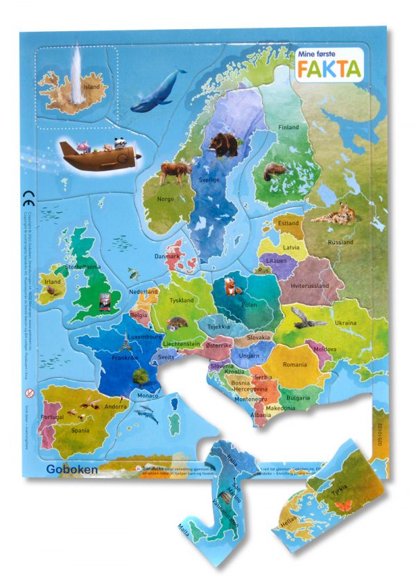 Puslespill av Europa 1