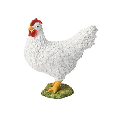 Hvit høne figur