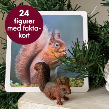 Julekalender for barn - Husdyr og skogsdyr - 24 dyrefigurer og faktakort - Image 2