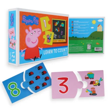 Peppa Gris - Lær å telle puslespill