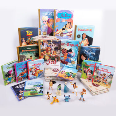 Julekalender for barn - Disney-kalender med bøker og figurer